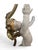 Figurative Early 20th-Century Cast Metal and Hand-Painted Cherub Lamps - Pair For Sale - Image 3 of 4