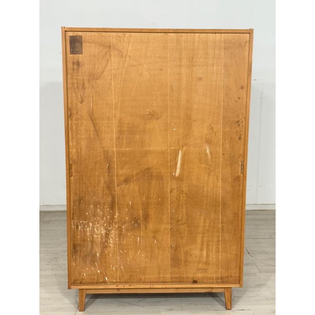 Brown Mid-Century Wardrobe in Oak For Sale - Image 8 of 10