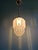 Art Deco Skyscraper Pendant Light in Frosted Glass, 1930s For Sale - Image 4 of 12