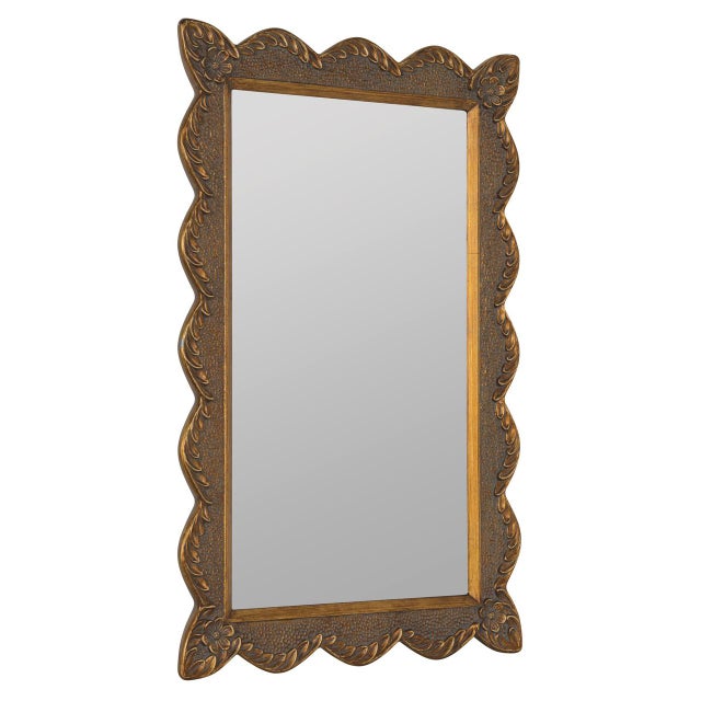 Contemporary Vail Sculpted Wall Mirror For Sale - Image 3 of 9
