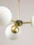 Mid-Century Modern Italian Pendant Light in Brass and Opaline Glass, 1960s For Sale - Image 13 of 15