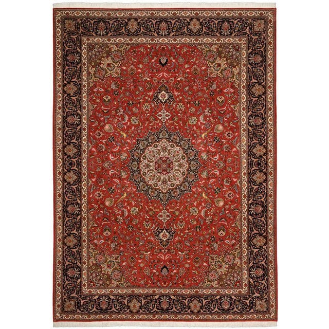 Middle Eastern Tabriz Rug For Sale - Image 4 of 4