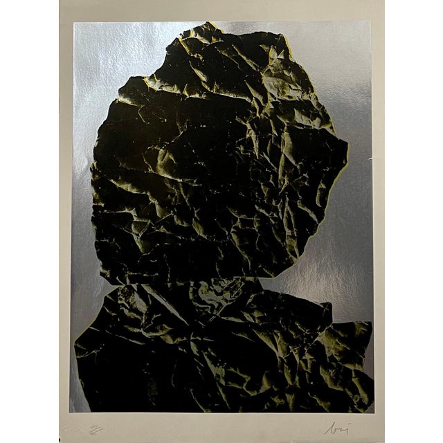Enrico Baj, Italian Surrealist Pop Art Serigraph Enrico Baj Pop Art Silkscreen Foil Print, c.1975 For Sale - Image 9 of 9