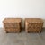 1970s Vintage 1970s Mid Century Modern Pair of Cork Nightstands Burlwood For Sale - Image 5 of 12