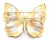 Mid 20th Century Mid 20th Century Buccellati Large Butterfly Yellow White Rose Gold Pin Brooch For Sale - Image 5 of 9
