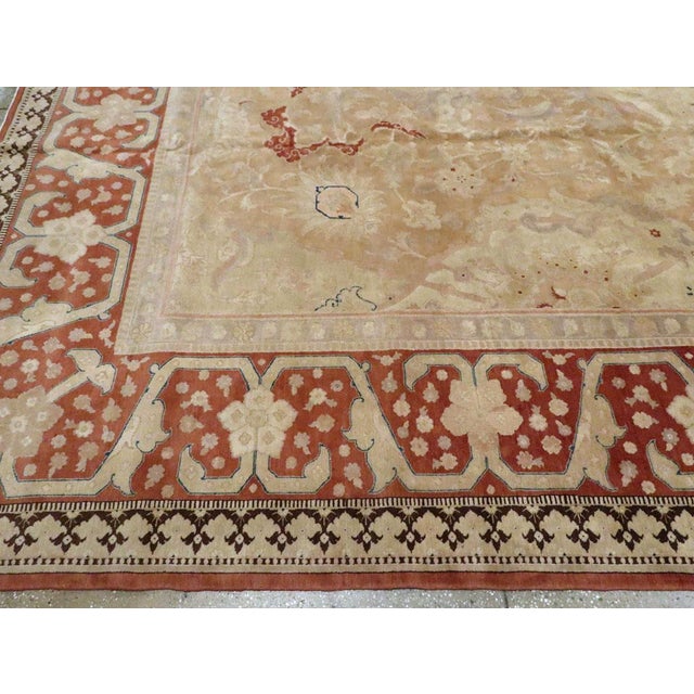 Ivory Galerie Shabab Collection Mid-20th Century Persian Tabriz Large Room Size Carpet For Sale - Image 8 of 10