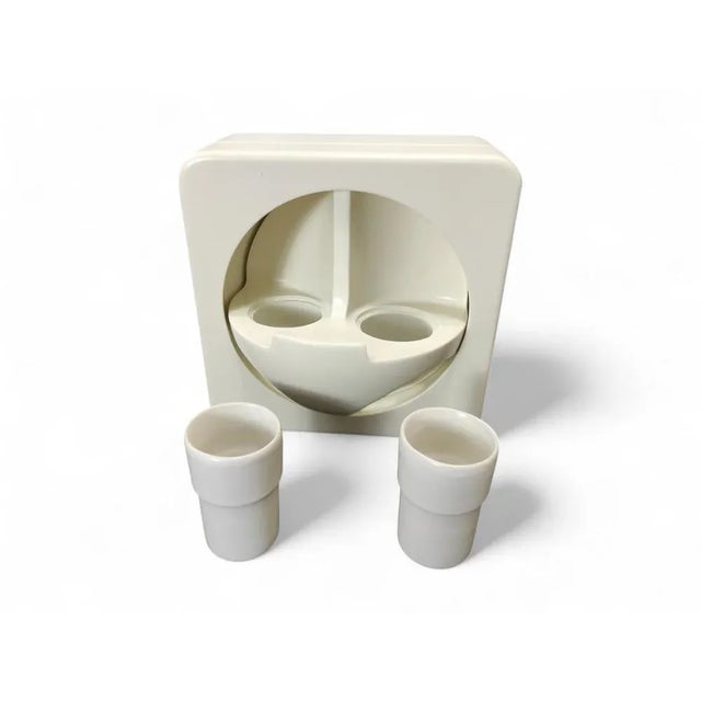 Toothbrush Holder Bathroom Set, 1970s, Set of 3 For Sale - Image 4 of 8