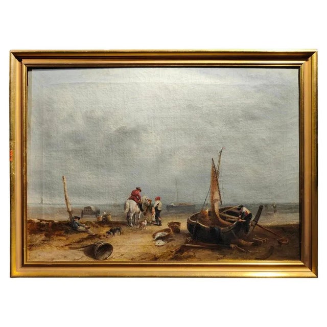 English School Artist, Marine Scene, 1750, Oil on Canvas, Framed For Sale - Image 12 of 12