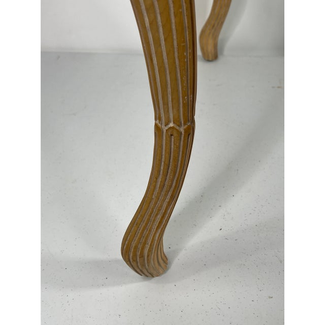 Vintage Hollywood Regency Serge Roche Style Carved Side Table For Sale In New York - Image 6 of 11