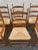 Late 20th Century Mid 20th Century Set of 6 Rustic Style Beech Ladder Back Dining Chairs With Rush Seats For Sale - Image 5 of 11