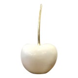 Image of Arterior Home Contemporary White and Gold Geordi Large Cherry Sculpture For Sale