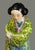 Mid 20th Century Vintage Asian Chinese Famille Rose 8.5'' High Hand Painted Porcelain Figurine For Sale - Image 5 of 9