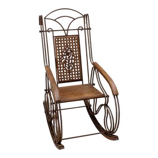 Italian Antique Rocking Chair For Sale