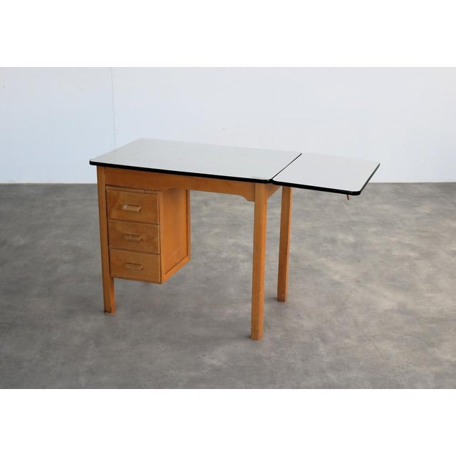 Vintage Desk by Piet Zwart for Bruynzeel, 1970s For Sale - Image 6 of 7