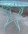 Metal Mid-Century Modern Francois Carr Attributed Powder Blue Starburst Patio Bistro Set - 3 Pieces For Sale - Image 7 of 7
