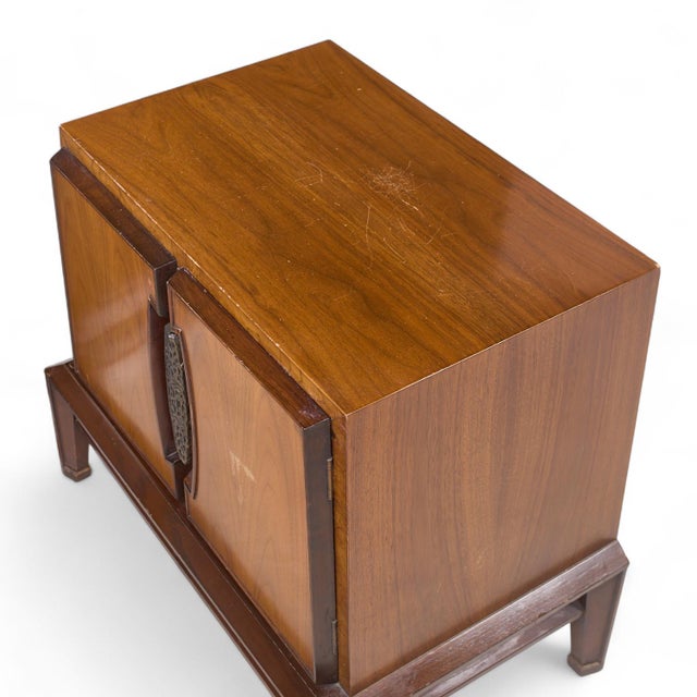 Helen Hobey Baker Mid Century Walnut Nightstands - Pair For Sale - Image 11 of 11