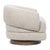 Contemporary U Back Club Upholstered Swivel Chair For Sale - Image 3 of 11