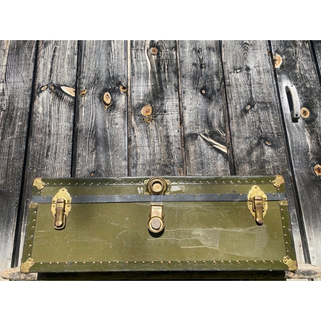Vintage Travel Trunk For Sale In Portland, ME - Image 6 of 11