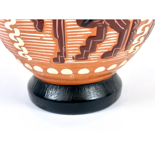 Brown Sardinian Terracotta Amphora attributed to Carmen Nuovo, 1970s For Sale - Image 8 of 14