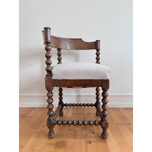 Pair of Antique Edwardian Bobbin Corner Chairs, English 1900 For Sale - Image 4 of 18