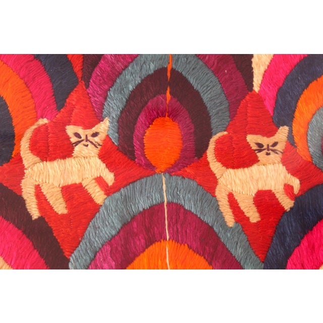 Rare Framed Maya Paya Ceremonial Textile – Patzún, Guatemala For Sale - Image 9 of 10