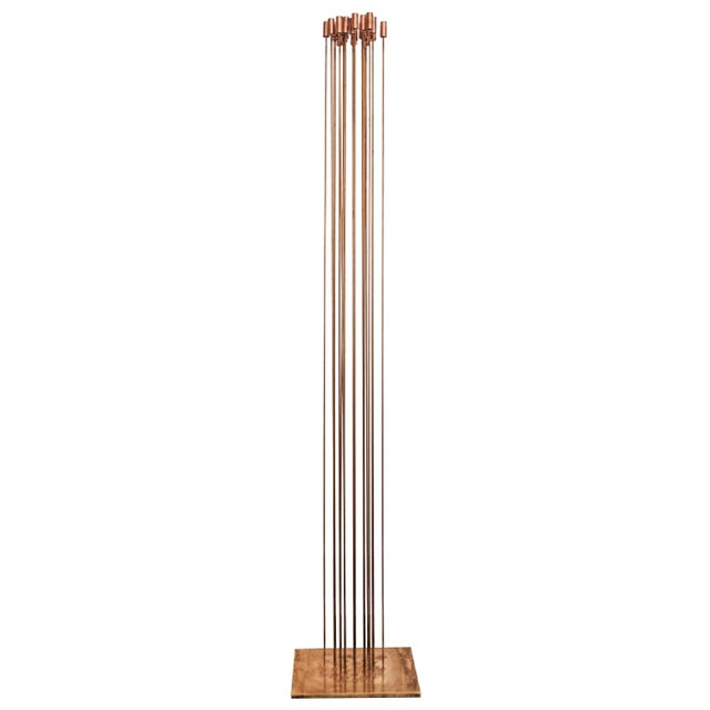 Large Bertoia Studios 24-Rod 'Star of Sound / B-2482' Copper & Brass Sculpture For Sale - Image 13 of 13