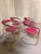 Green Canasta Cantilever Chairs in Pink, 1980s, Set of 4 For Sale - Image 8 of 16