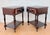 Wood Spanish Carved Wood Bedside Tables with Lower Shelves, 1940s, Set of 2 For Sale - Image 7 of 11