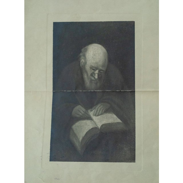 Egbert Van Heemskerck the Elder (1610-1680) - Elderly Scholar Reading, Oil on Canvas For Sale In Washington DC - Image 6 of 7