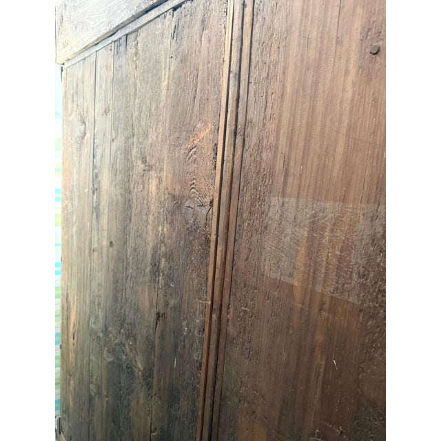 17th Century Baroque Carved Oak Cabinet with Foliate Relief & Wrought Iron For Sale - Image 14 of 16