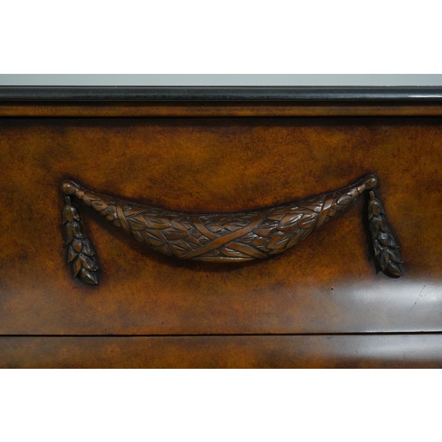 Regency Style Marble Top Lion Head Chest For Sale - Image 15 of 17