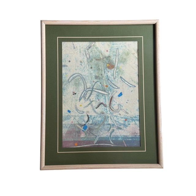 An original clay monoprint by the late American artist Mitch Lyons (1938-2018). Lyons is renowned for inventing this...