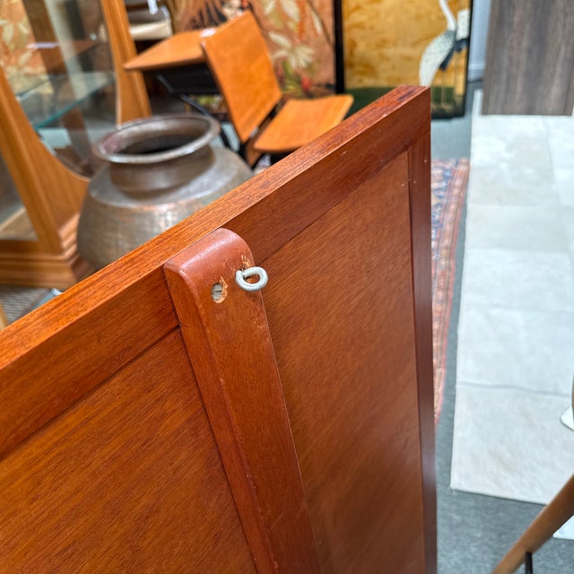 Late 20th Century Rosewood Framed Wall Mirror, Vintage For Sale - Image 5 of 12