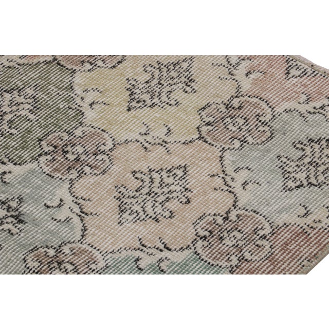 1960s Vintage Zeki Müren Rug, With Geometric Patterns, From Rug & Kilim For Sale - Image 5 of 7