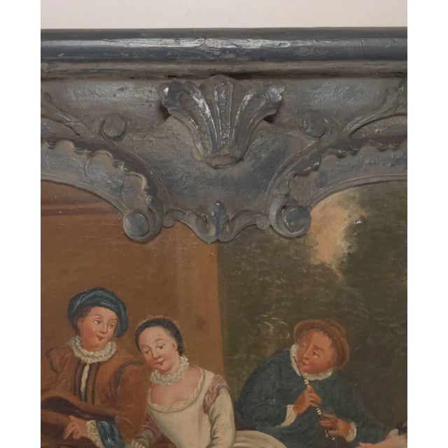 Italian Painted Trumeau Composed of Antique Elements For Sale - Image 4 of 7