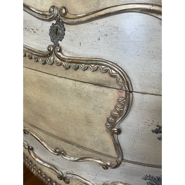 Ferguson Copeland Louis XV Style Painted and Parcel-Gilt Bombé Armoire For Sale - Image 18 of 18