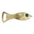 Vintage Mid Century Brass Fish Sculpted Bottle Opener For Sale