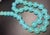 Asian Style Vintage Peking Aqua Glass Hand-Knotted Silk Strand For Sale - Image 4 of 6