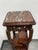 Late 20th Century Chinoiserie Carved Wood Tiered Marble Top Stand, Vintage For Sale - Image 5 of 12