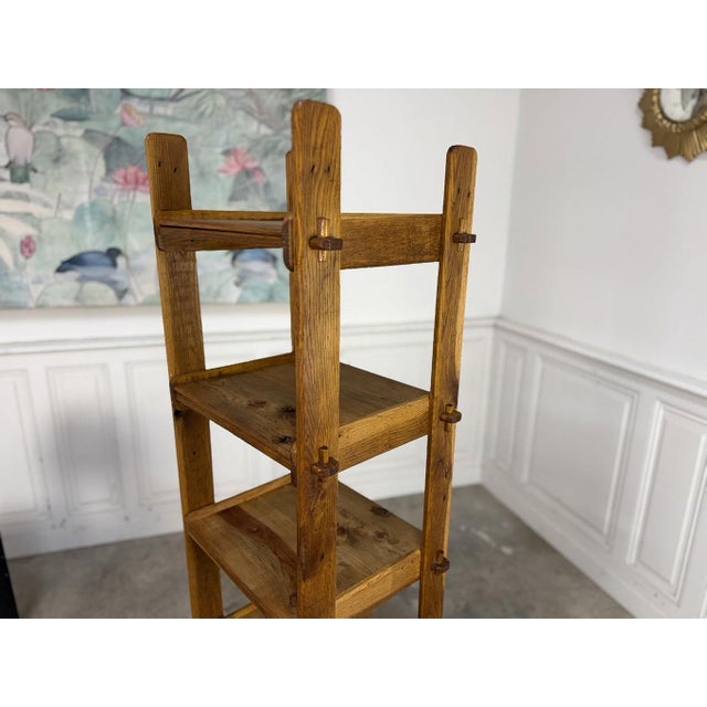 Brutalist Beechwood Shelf, 1950s For Sale - Image 9 of 10