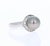 Natural Tahitian Pearl and Natural Diamond 14 Karat White Gold Ring This ring has a 9 mm natural tahitian pearl that is a...