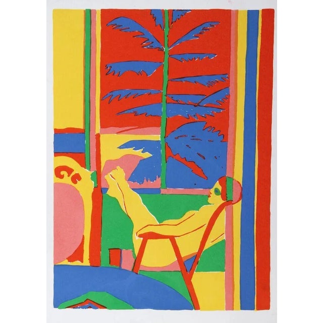 John Grillo, "Lady in Chair," Silkscreen For Sale