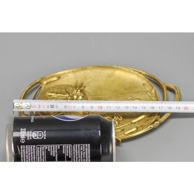 Art Nouveau French Bronze Card Tray, 1920s For Sale - Image 17 of 18