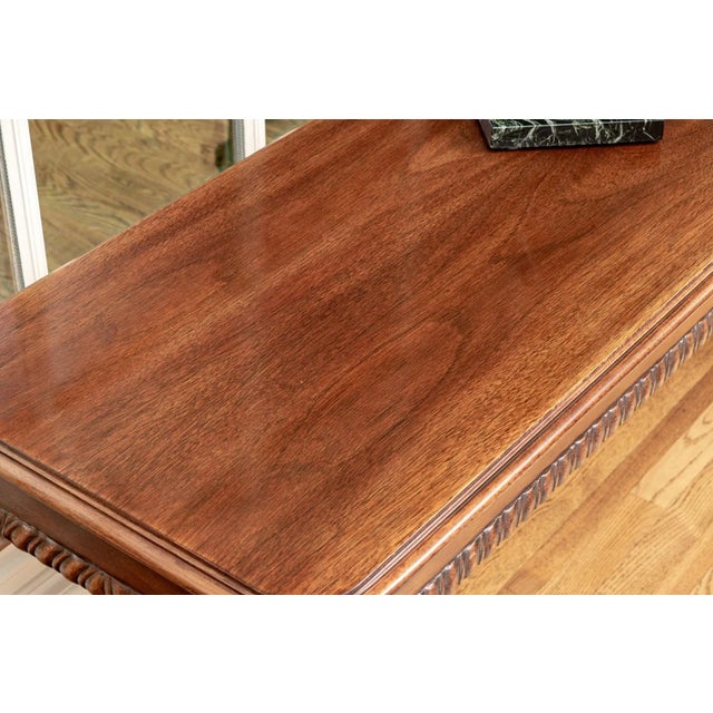 Wood Council Craftman George III Mahogany Console Sofa Table With Ball and Claw Feet For Sale - Image 7 of 11