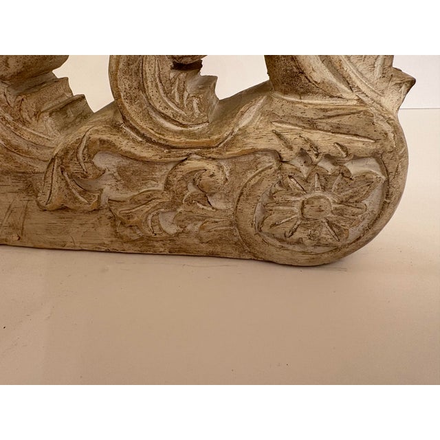 Wood 1940s Rococo Style Five Arm Wooden Candelabra For Sale - Image 7 of 7