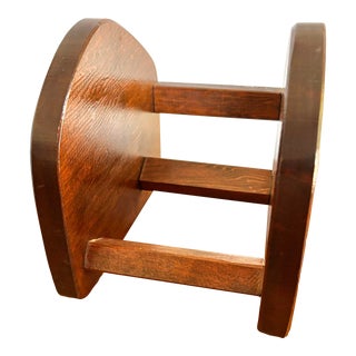 Vintage Wooden Book Display Stand For Sale