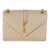 Beige Grain De Poudre Mixed Matelasse Triquilt Medium Envelope Bag For Sale