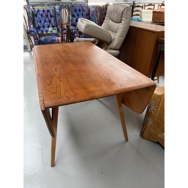 Ercol Blonde Drop Leaf Dining Table by Lucian Ercolani for Ercol, 1960s For Sale - Image 4 of 8