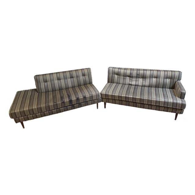 A Pair of Mid-Century Sofas, Attributed to Dunbar For Sale