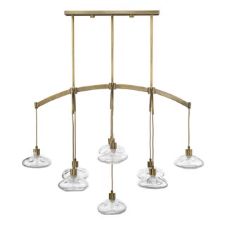 Jamie Young Reservoir Chandelier in Antique Brass For Sale